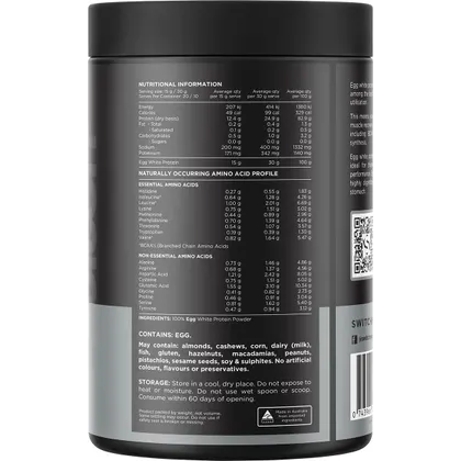Switch Nutrition Egg White Protein Powder Unflavoured 300g (20 Serves) - Image 2