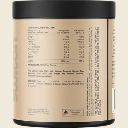 Switch Nutrition Glycine 100% Pure 200g, 200 Serves - Image 2