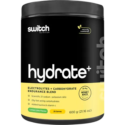 Switch Nutrition Hydrate+ Electrolytes & Carbohydrate Endurance Blend 600g, Please Choose Your Flavour - Image 2