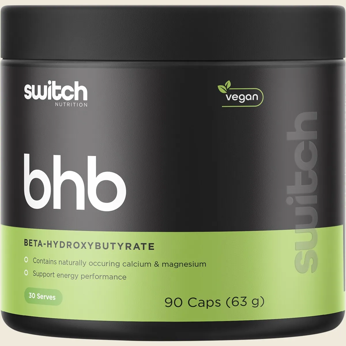 Switch Nutrition BHB Beta-Hydroxybutyrate 90 Capsules, Metabolic Mode