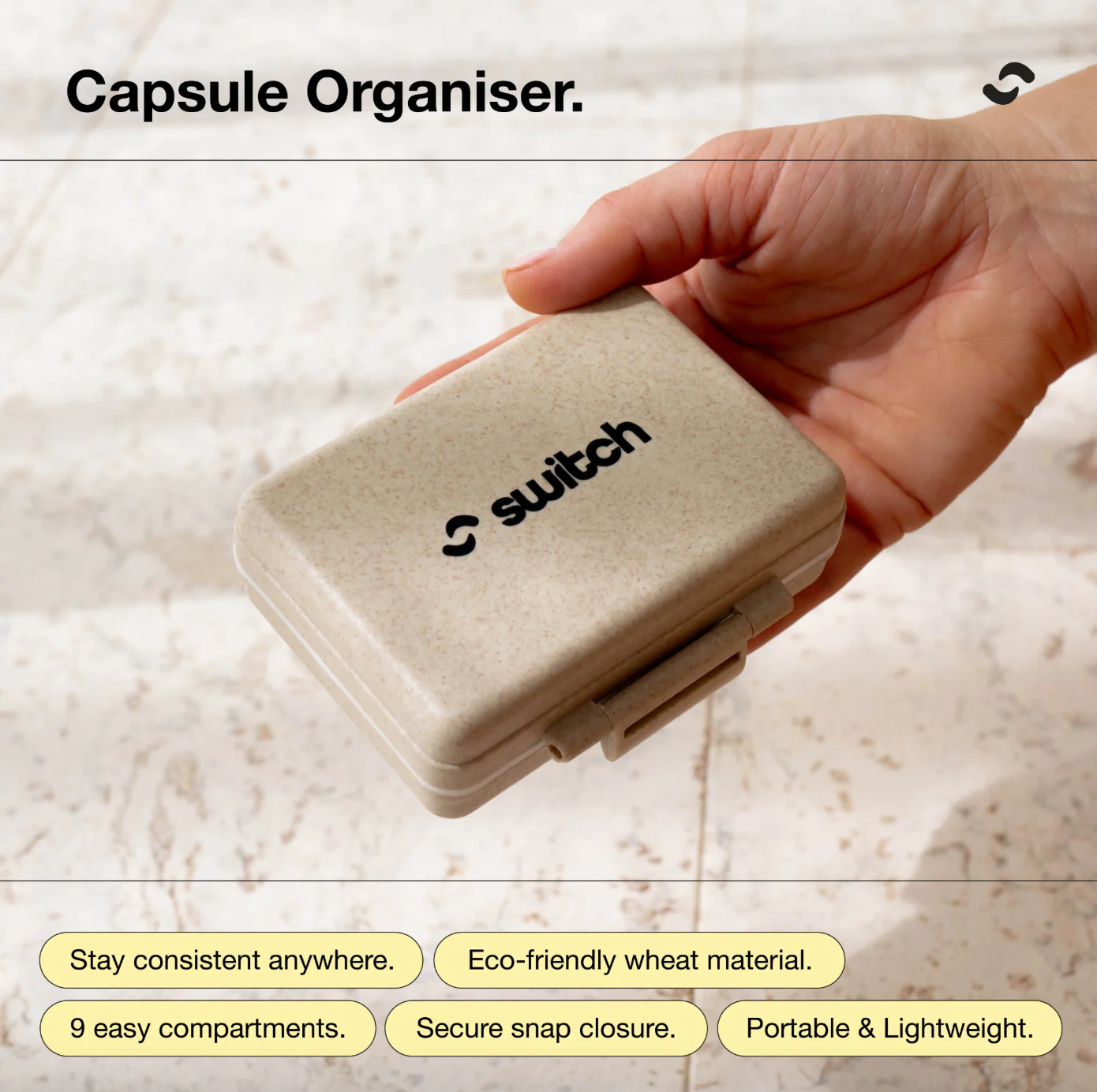 Switch Nutrition Capsule Organiser, Keep Your Supplements Organised - Image 3