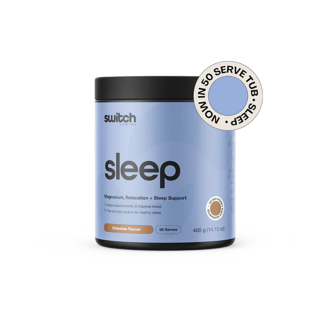 Switch Nutrition Sleep+ Magnesium Chocolate 240g Or 400g, Supports Healthy Sleep Patterns (Copy)