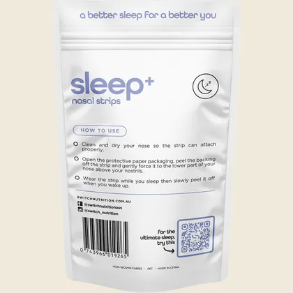Switch Nutrition Sleep+ Nasal Strips 30 Pack, Night-Time Airflow Support - Image 2