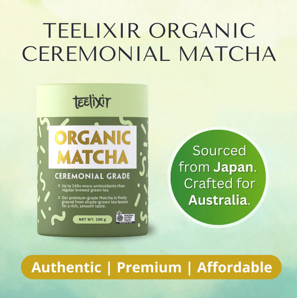 Teelixir Organic Ceremonial Grade Matcha 100g, Sustainably Sourced - Image 6