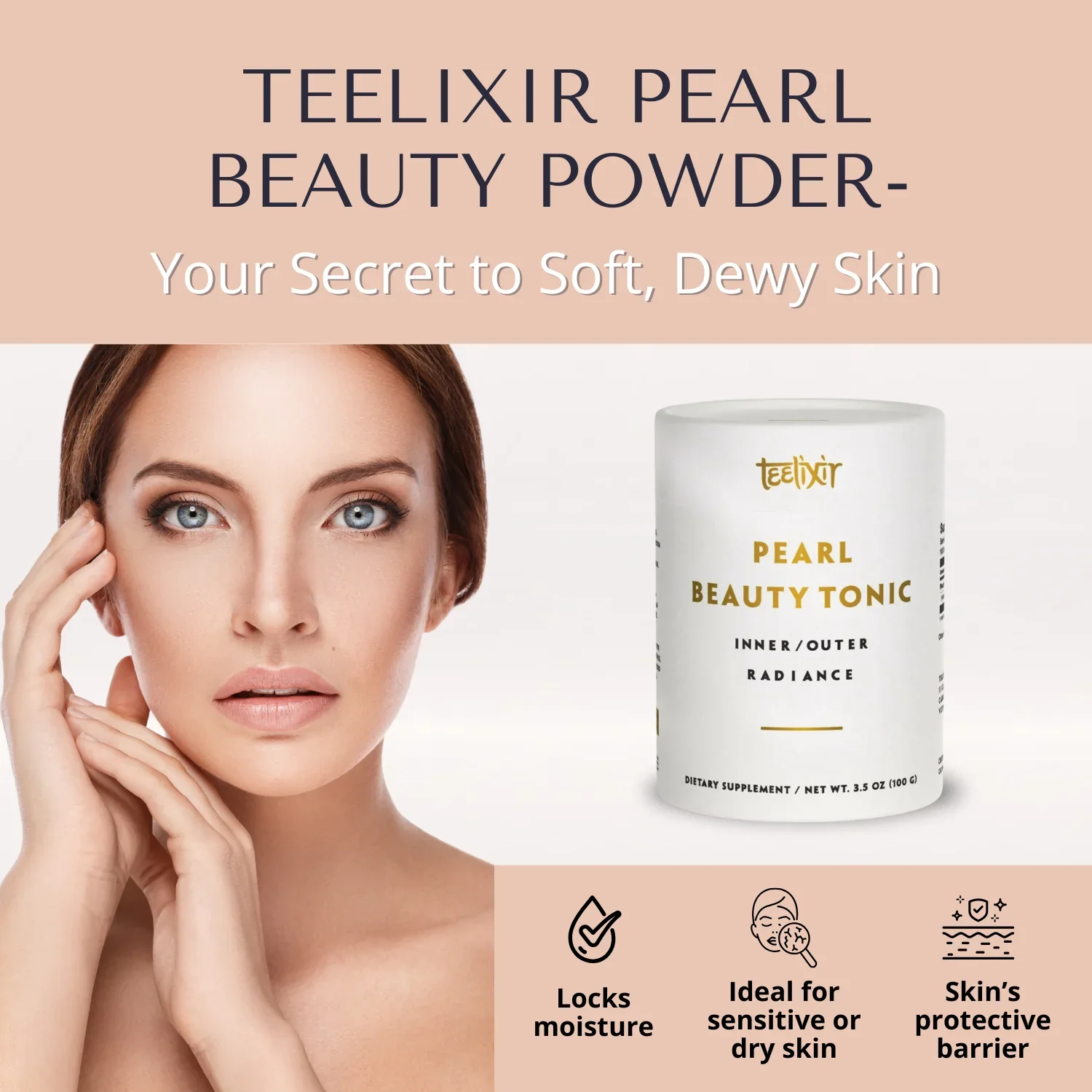 Teelixir Pearl Beauty Tonic 50g Or 100g, For Inner & Outer Radiance - Image 2