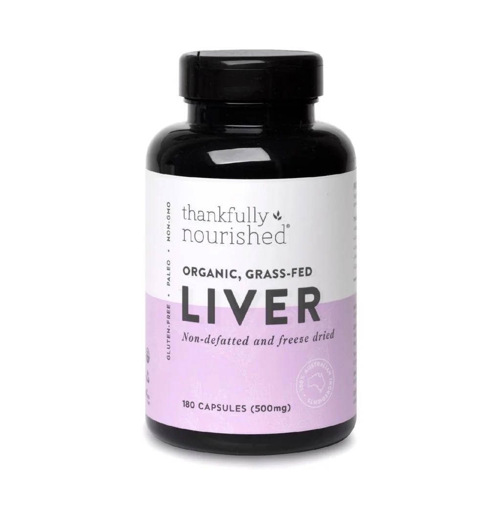 Thankfully Nourished Organic Liver 180caps, Freeze Dried & GMO Free - Image 2