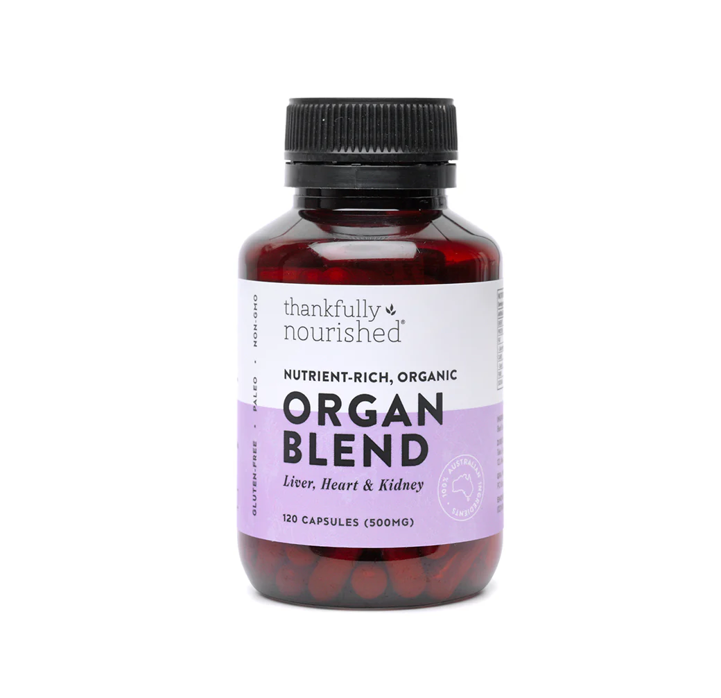 Thankfully Nourished Organic Organ Blend 120caps