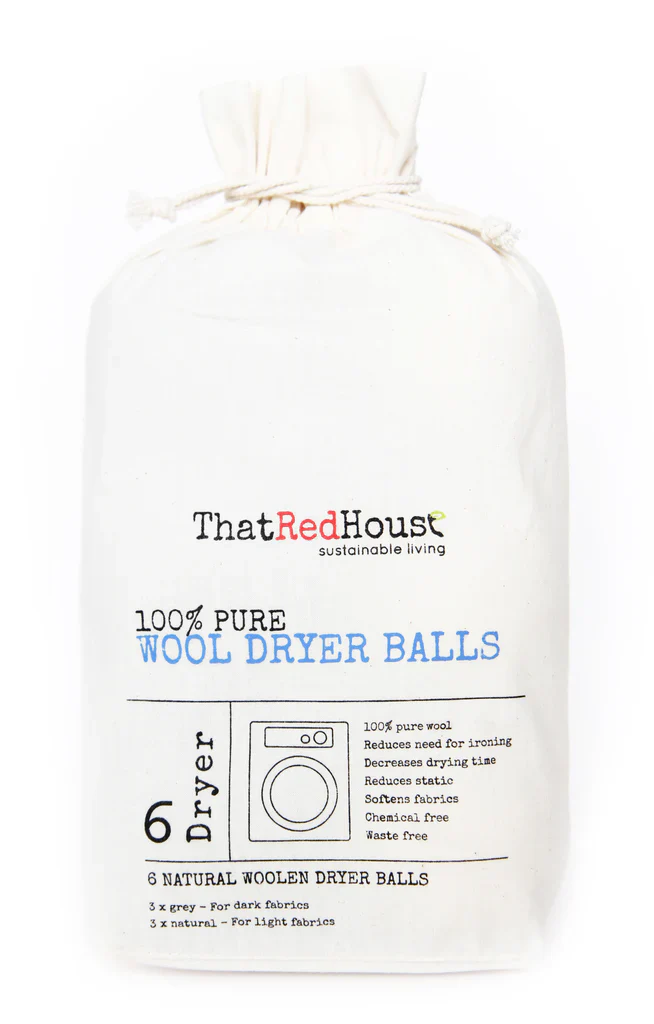 That Red House 100% Pure Wool Dryer Balls, 6 Natural Wool Dryer Balls - Image 2