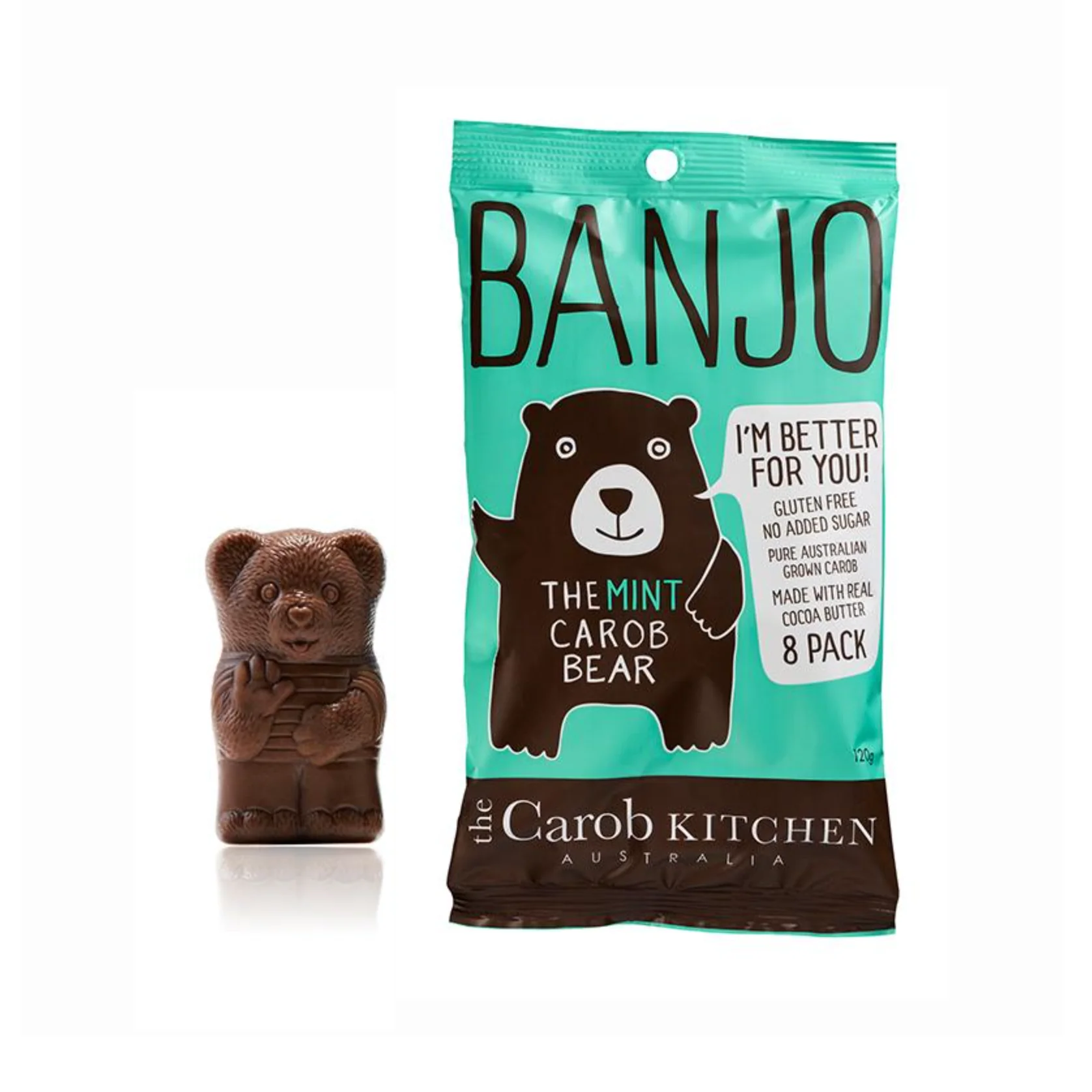 The Carob Kitchen Banjo Bear 15g Or 8 Pack, Mint Flavour - Image 2