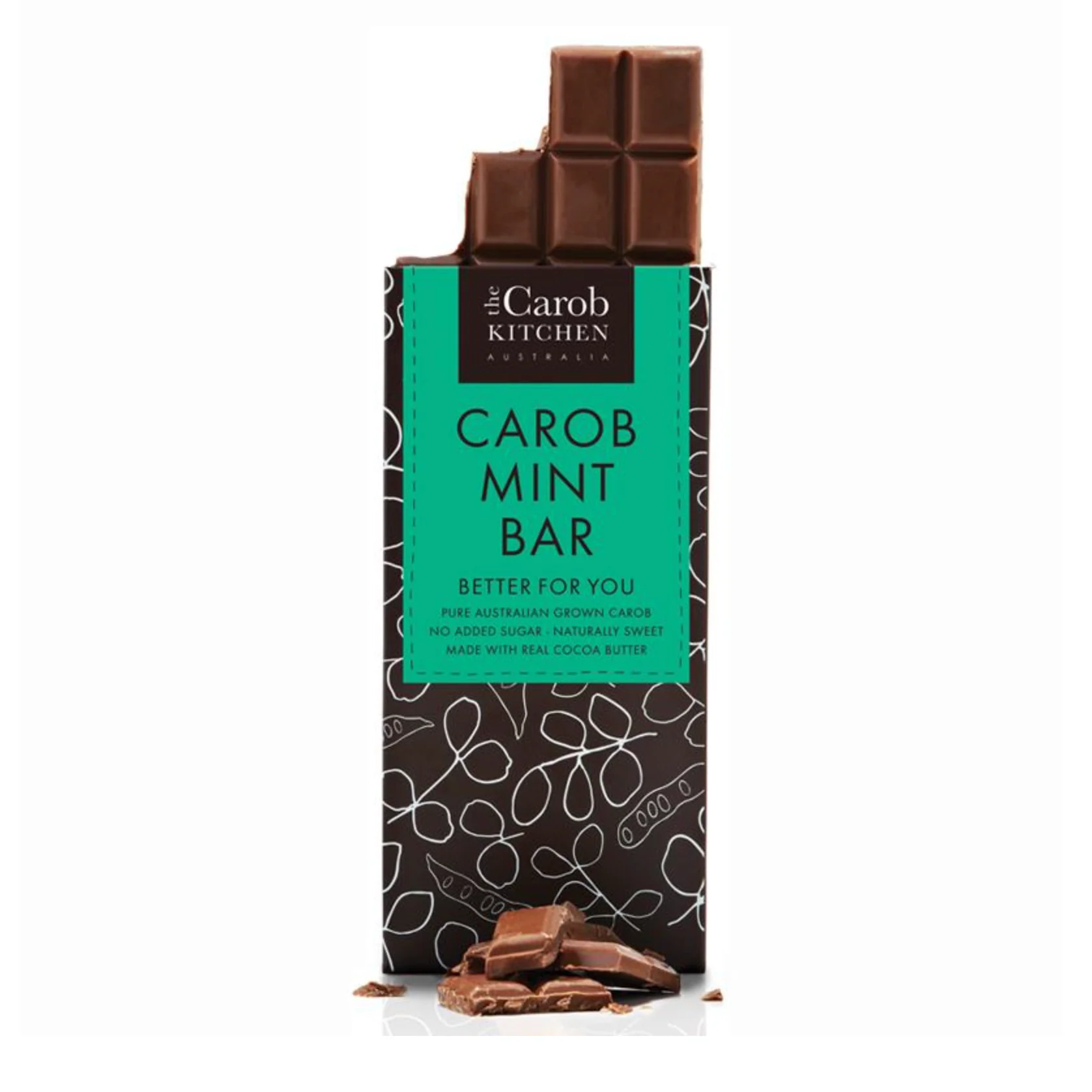 The Carob Kitchen Carob Bar 80g, Mint Flavour