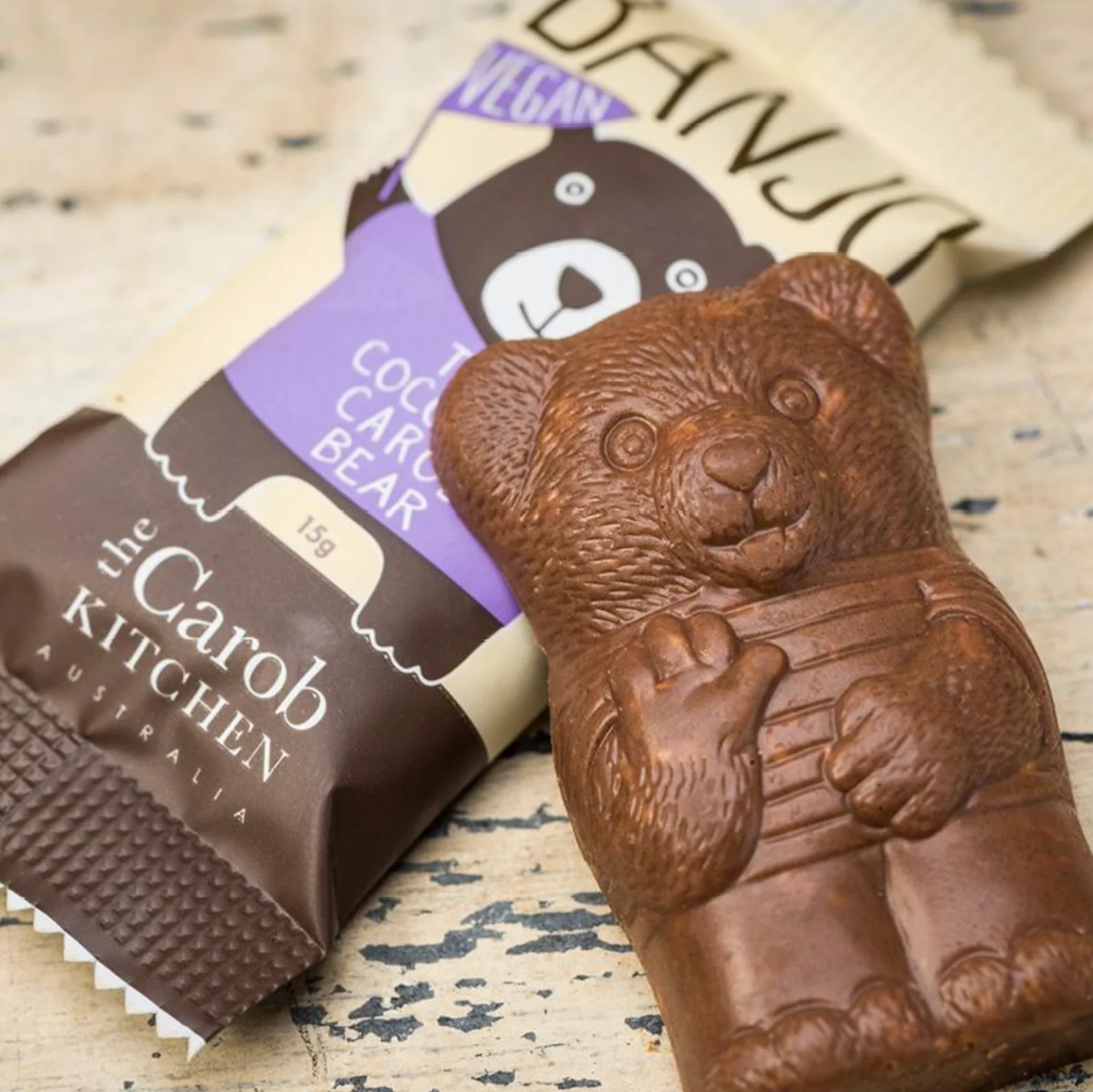 The Carob Kitchen Banjo Bear Vegan 15g, Coconut Flavour - Image 3