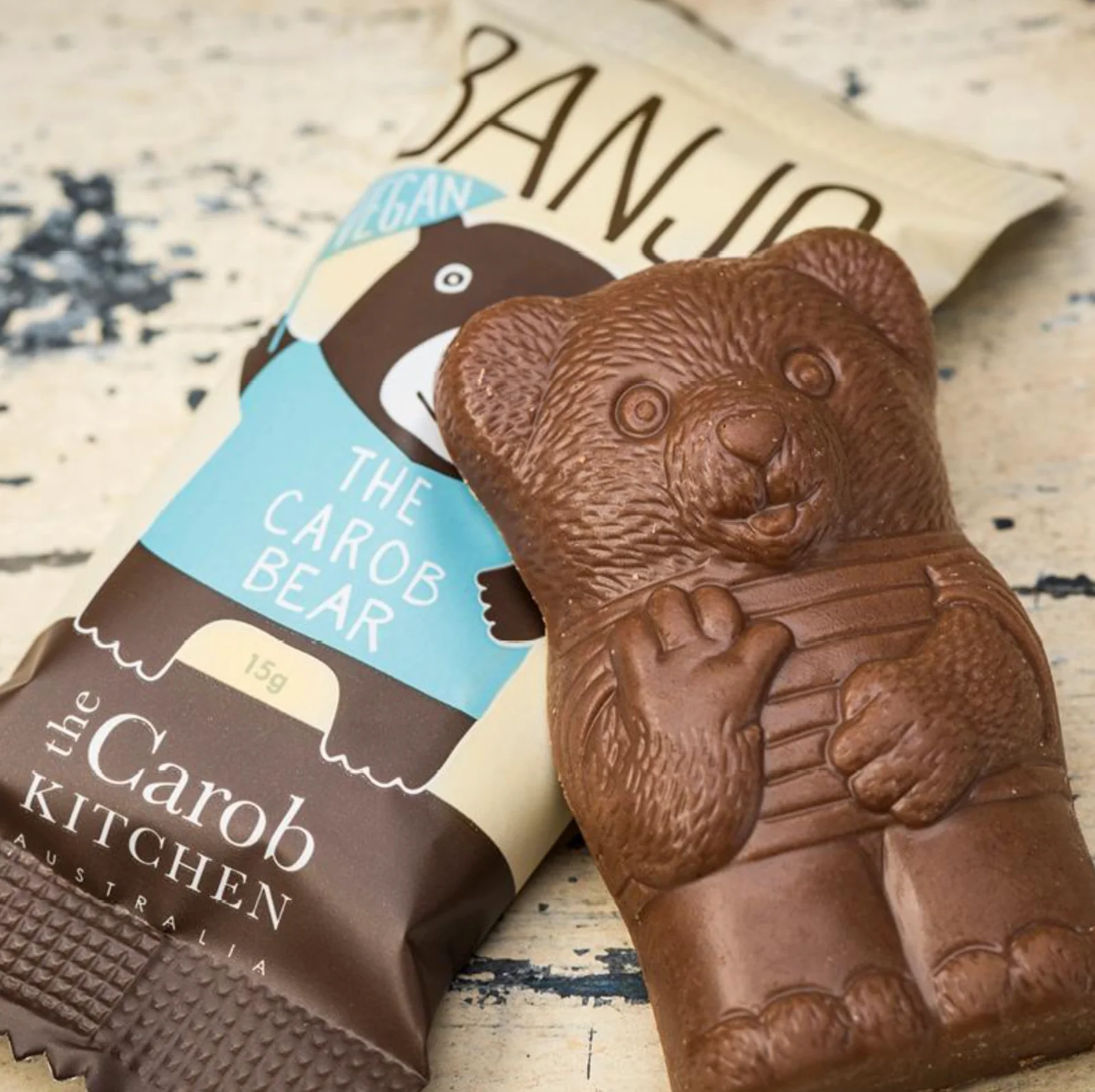 The Carob Kitchen Banjo Bear Vegan 15g, Milk Flavour - Image 2