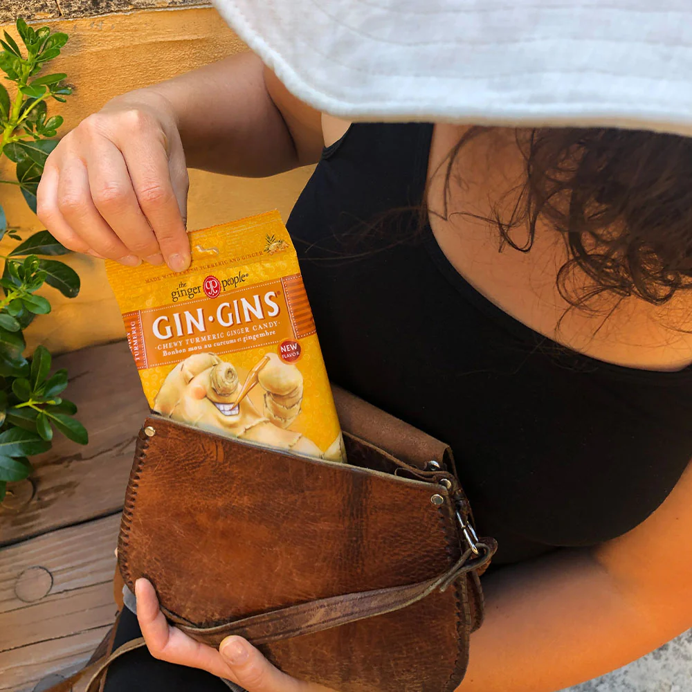 The Ginger People Gin Gins Chewy Ginger Candy 60g Or 150g, Spicy Turmeric Flavour - Image 4
