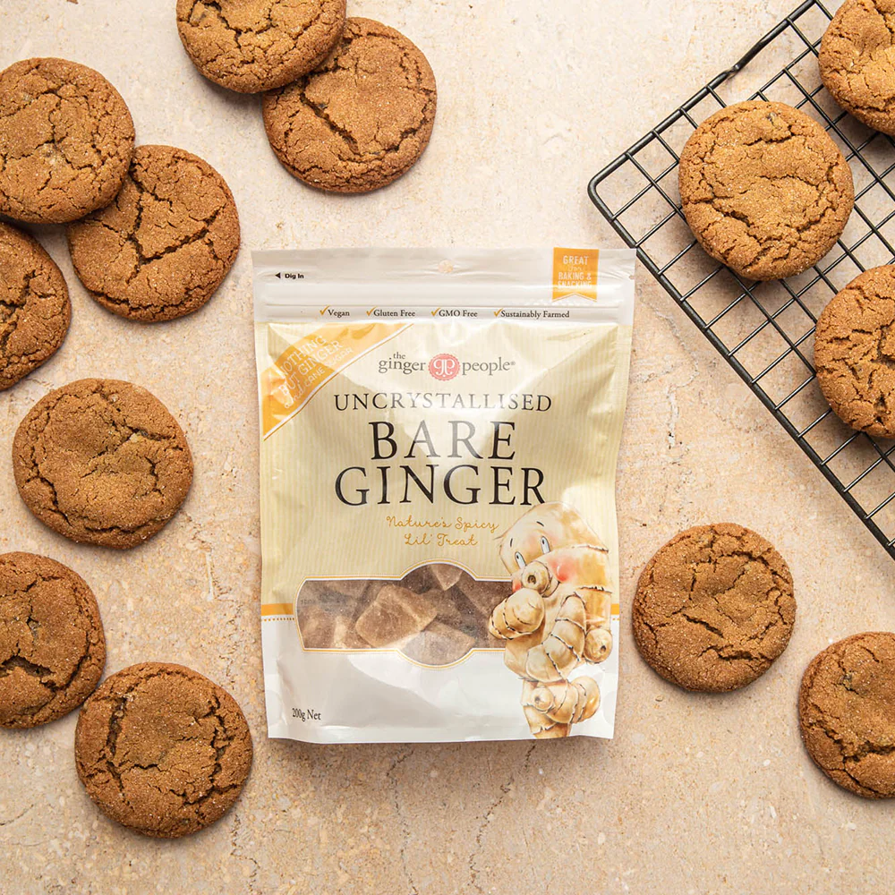 The Ginger People Uncrystallised Bare Ginger 200g, Nature's Spicy Lil Treat