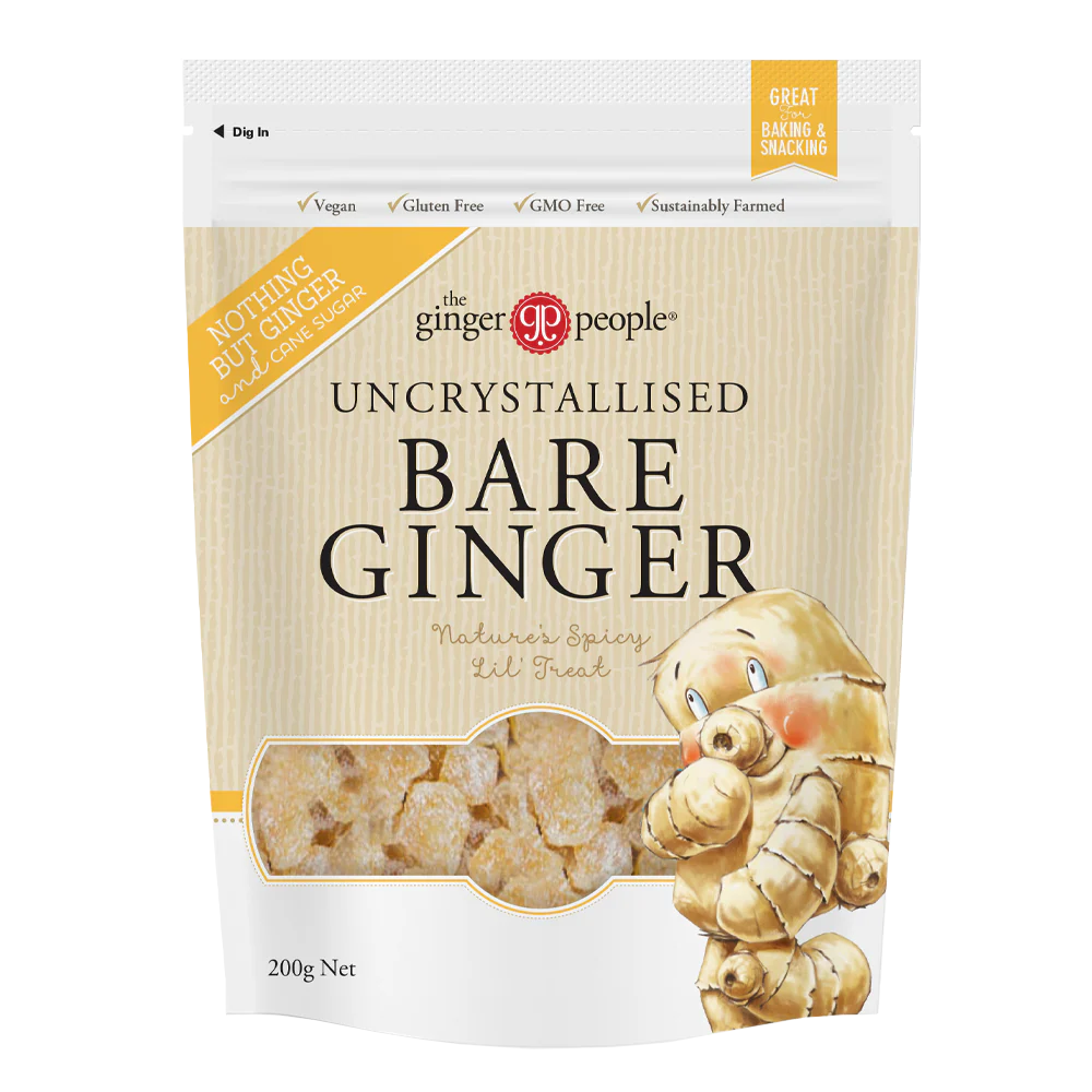 The Ginger People Uncrystallised Bare Ginger 200g, Nature's Spicy Lil Treat - Image 2