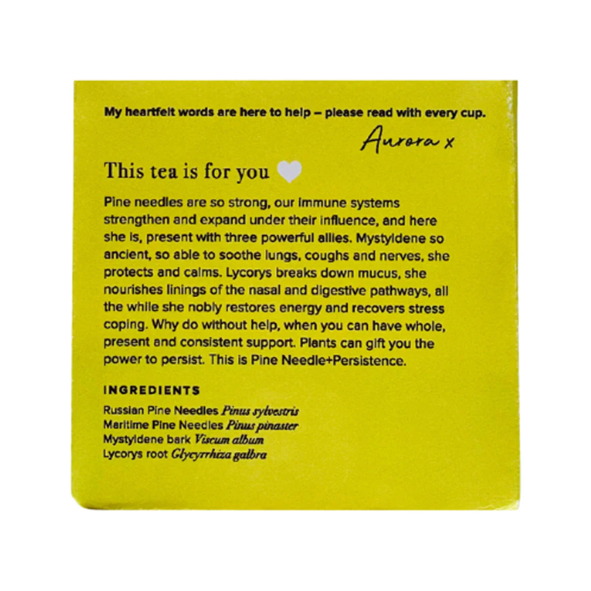 The Heart Centred Herb Company Pine Needle + Persistence, 14 Tea Bags Handmade Tea - Image 2