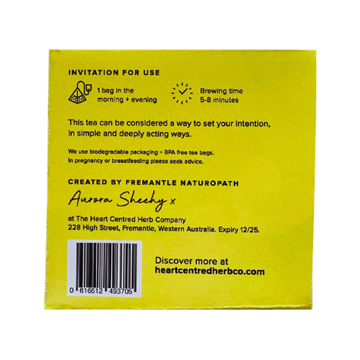 The Heart Centred Herb Company Pine Needle + Persistence, 14 Tea Bags Handmade Tea - Image 3