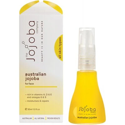 The Jojoba Company Australian Jojoba Oil 30mL, 85mL Or 200mL Rich In Vitamins A,D,E & Omega 6 & 9