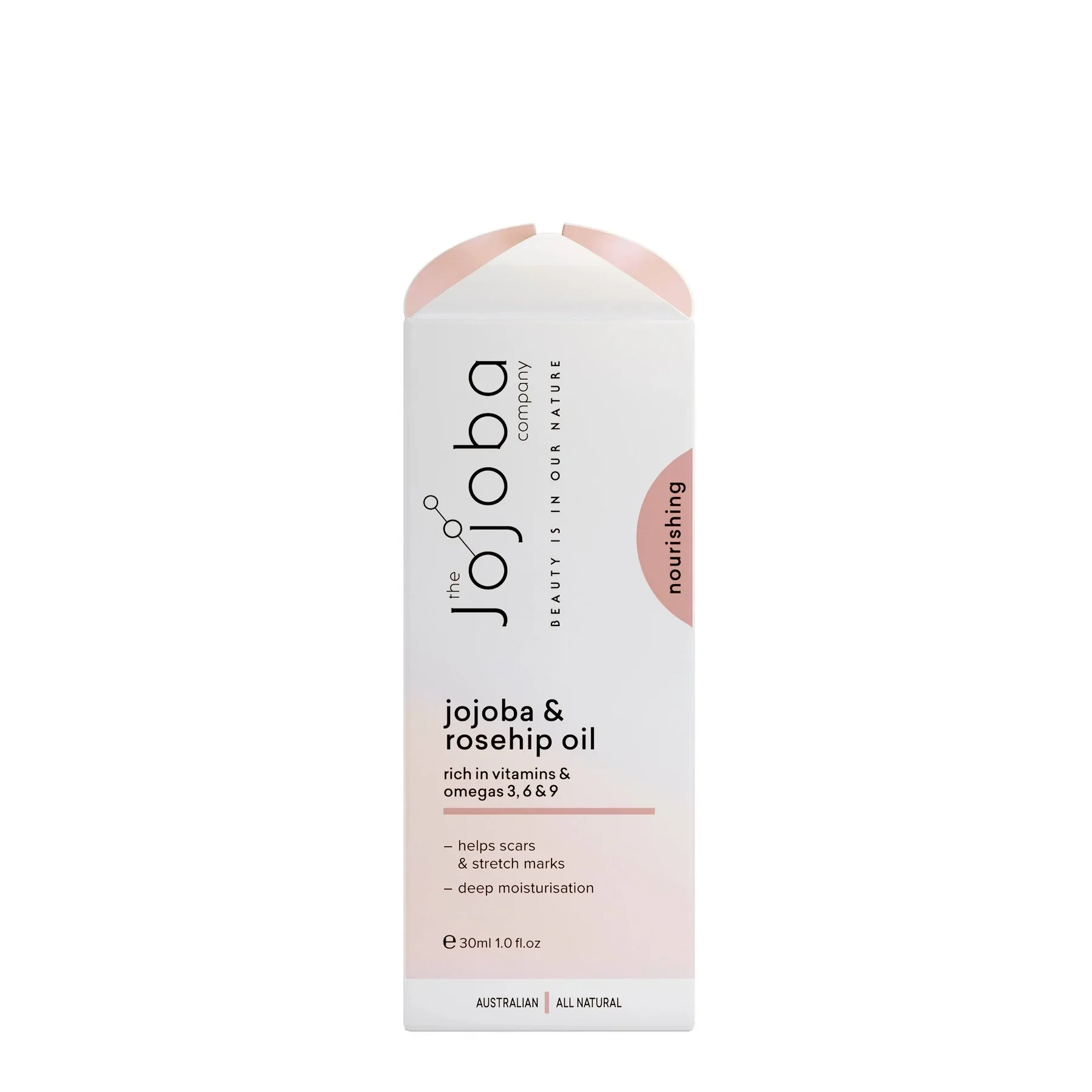 The Jojoba Company Nourishing Oil With Jojoba & Rosehip 30ml, Rich In Vitamins & Omega 3,6 & 9