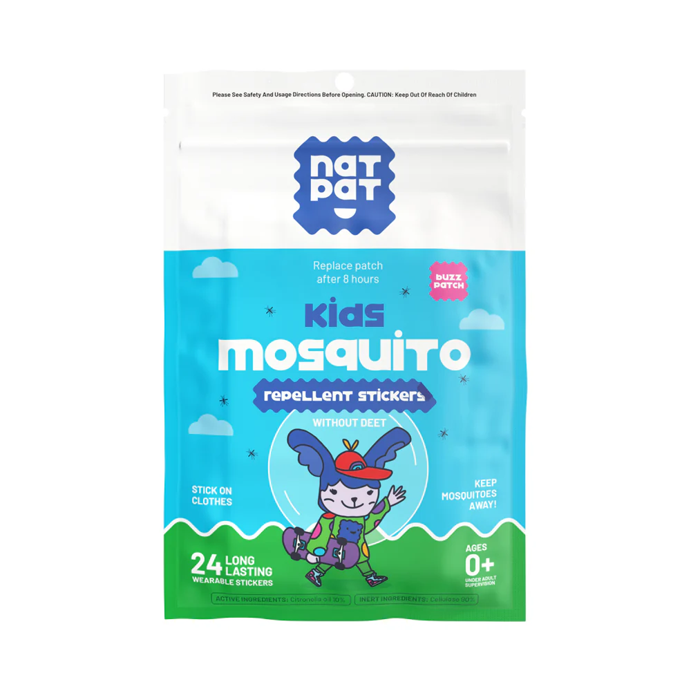 NatPat Mosquito Repellent Stickers 24 Patches Or 60 Patches, Lasts Up To 8 Hours!