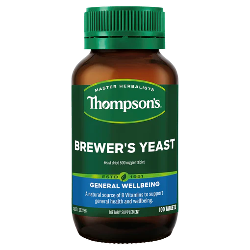 Thompson's Brewer's Yeast 100 Tablets, Natural Source Of B Vitamins