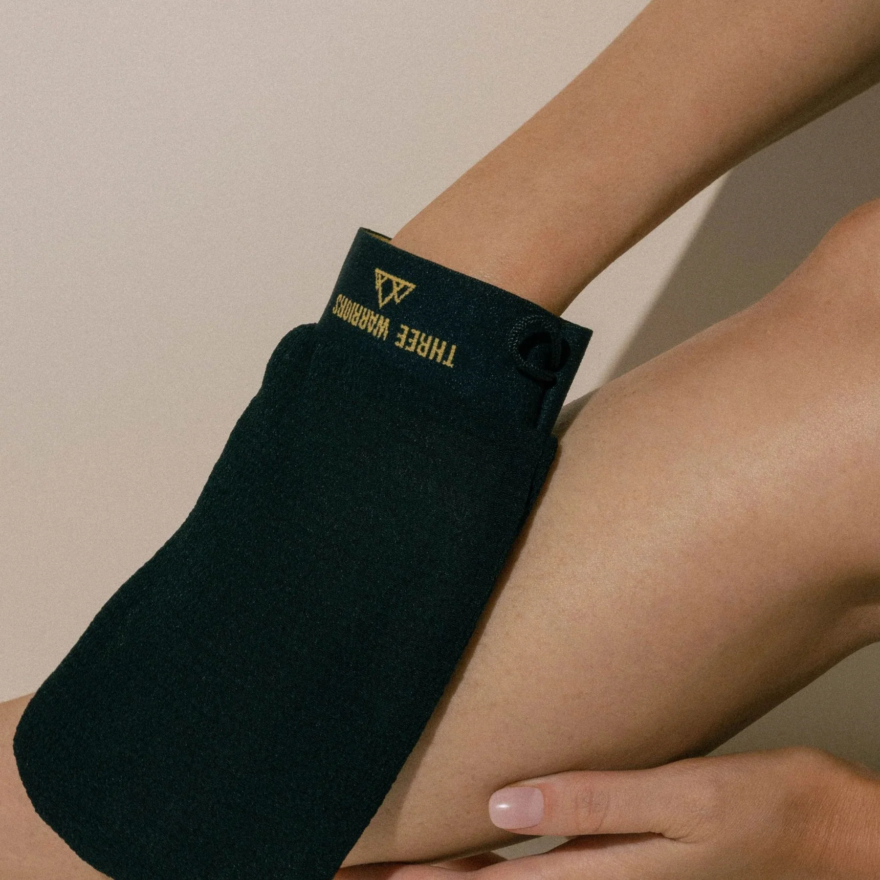 Three Warriors Exfoliating Glove, Perfectly Prepped Skin