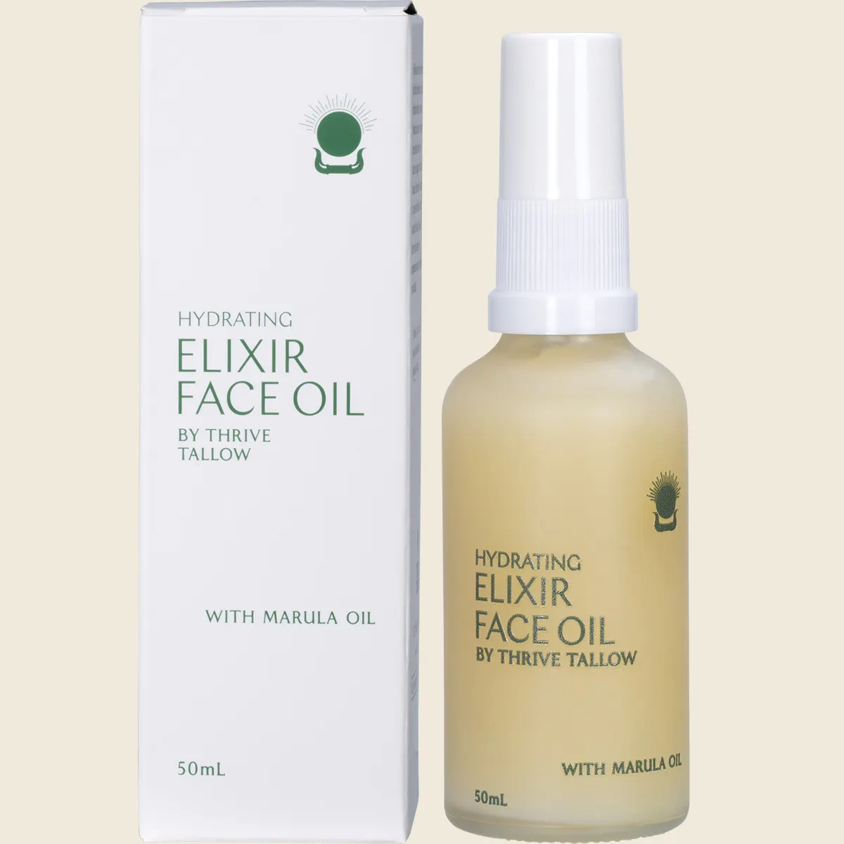 Thrive Tallow Hydrating Elixir Face Oil 50mL, With Marula Oil & Castor Oil - Image 3