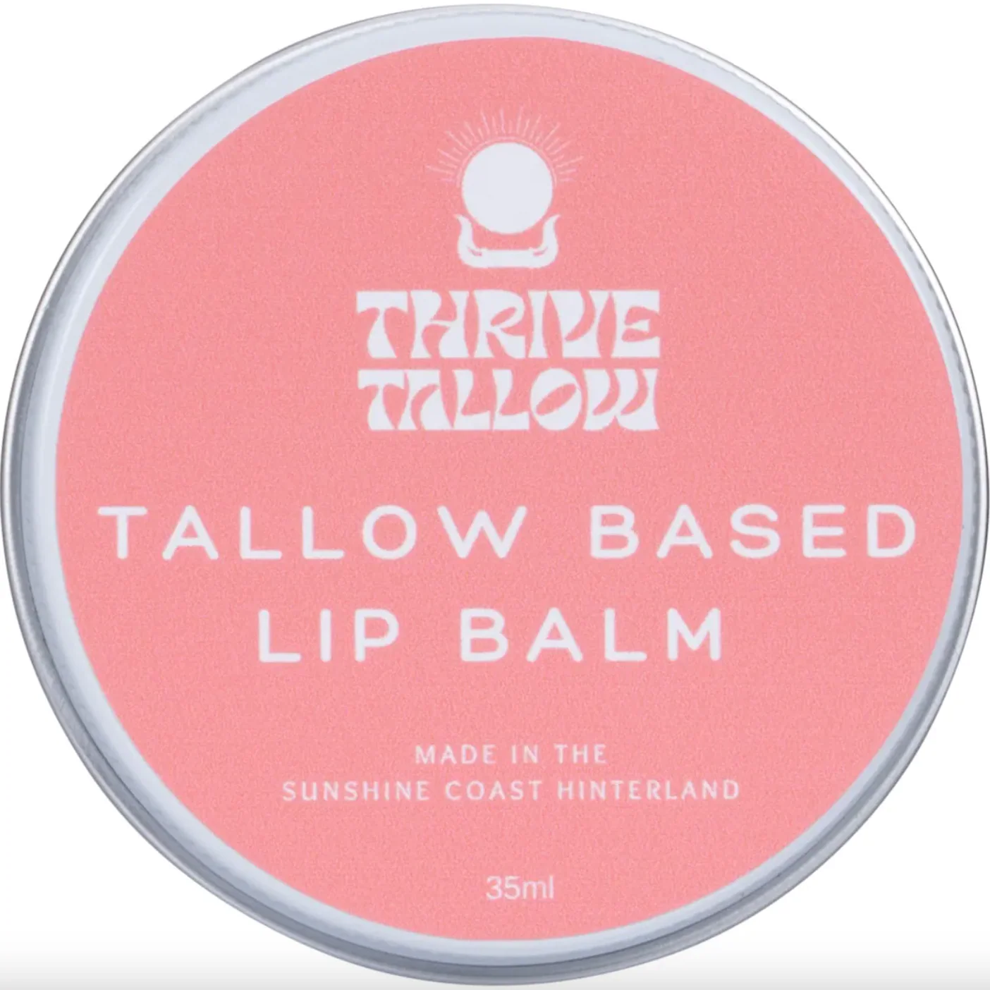 Thrive Tallow Tallow Based Lip Balm 35mL, Prevents Dryness