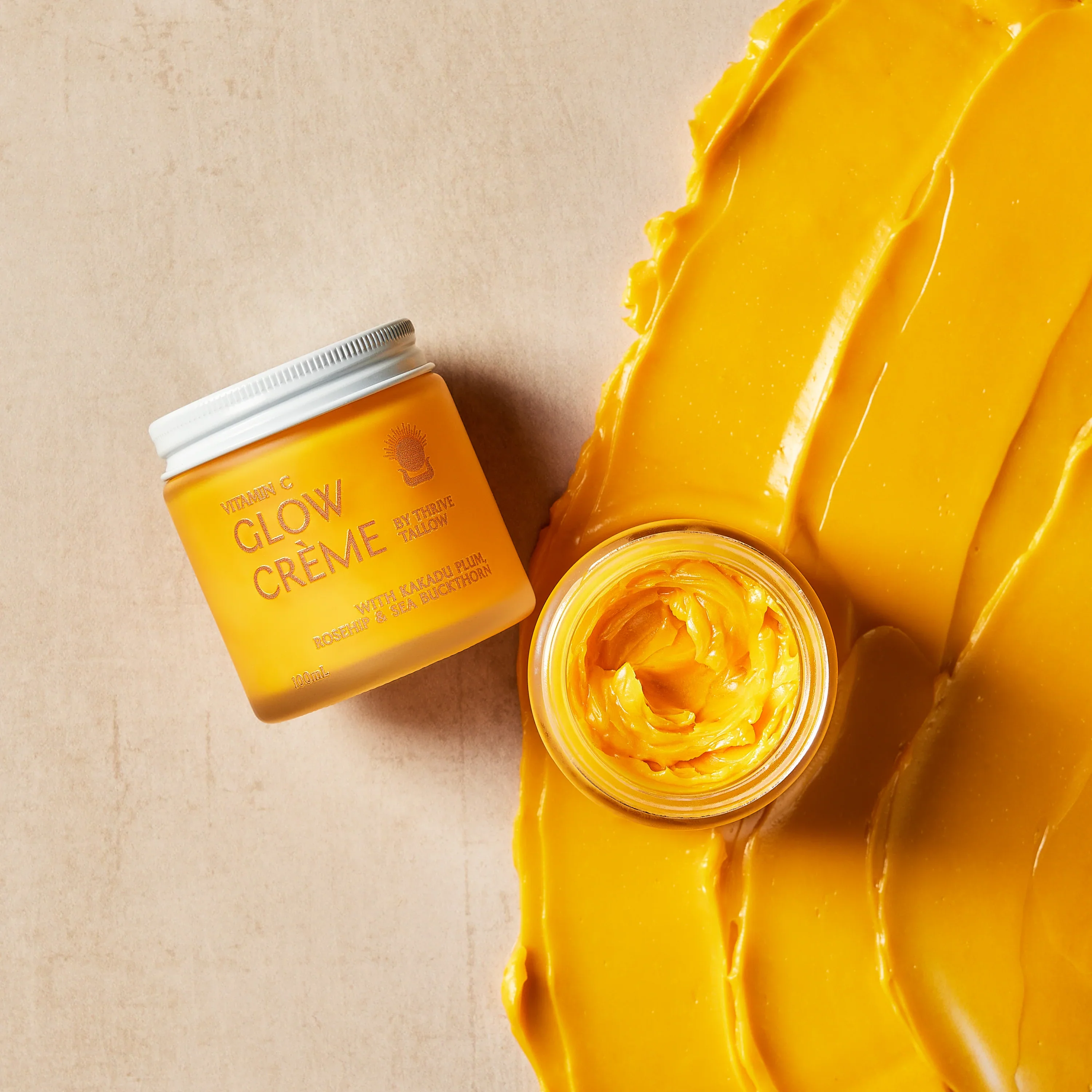 Thrive Tallow Vitamin C Glow Creme 100mL, With Rosehip & Sea Buckthorn - Image 2