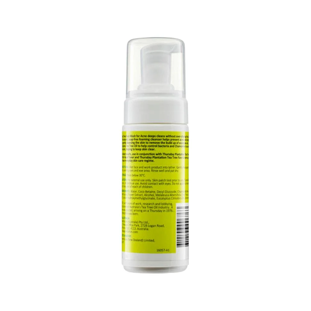 Thursday Plantation Tea Tree Face Wash For Acne 100mL, With A Deep Cleansing Action - Image 2