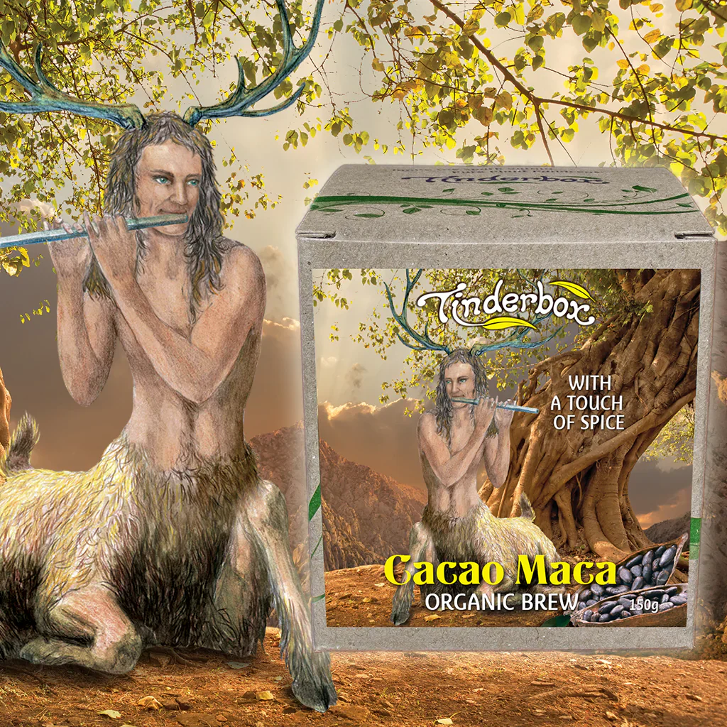 Tinderbox Cacao Maca Organic Brew 150g, Herbal Brew With A Touch Of Spice