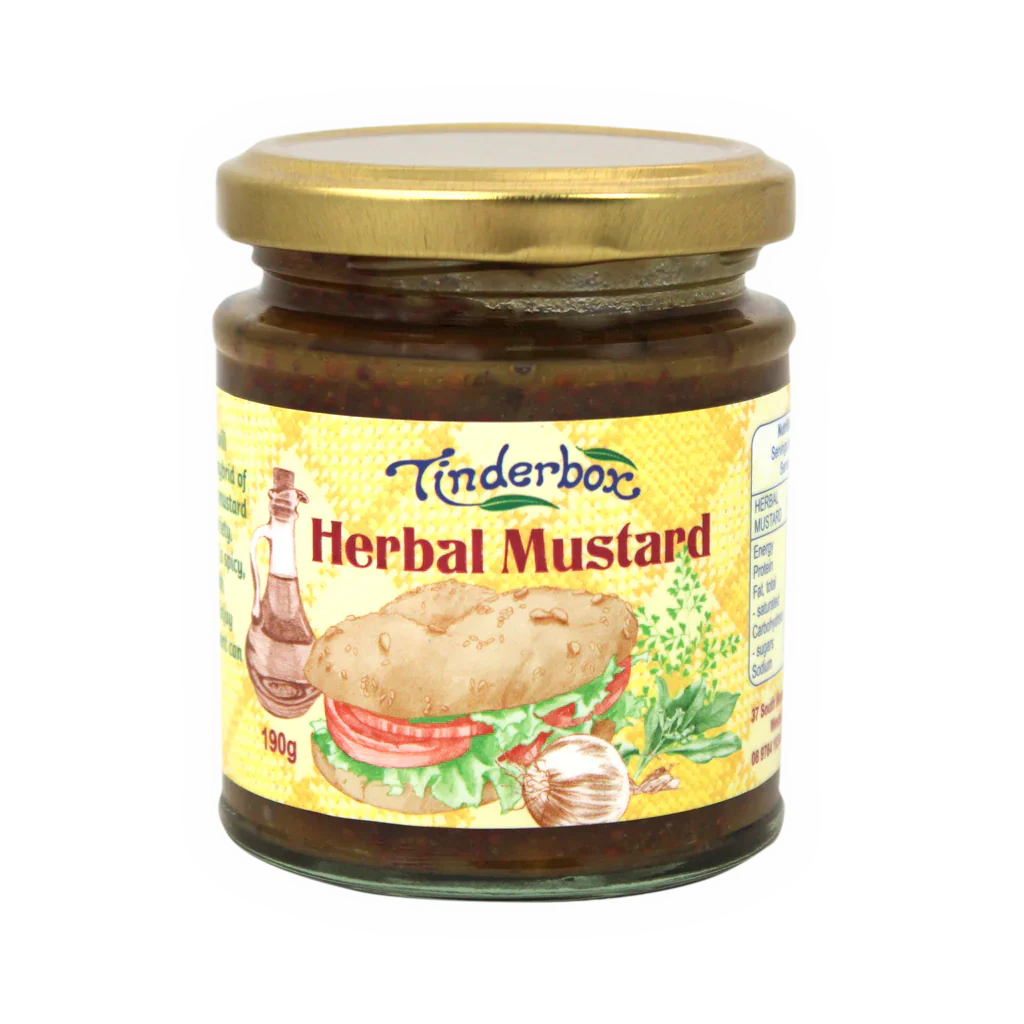 Tinderbox Herbal Mustard 100g, A Wholesome & Tasty Condiment - Image 2