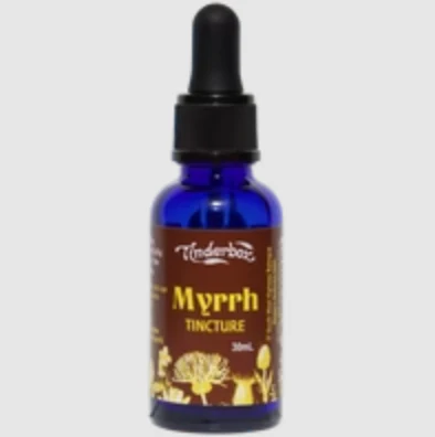 Tinderbox Myrrh Herbal Tincture 30mL, Cleansing & Throat Relieving - Image 2