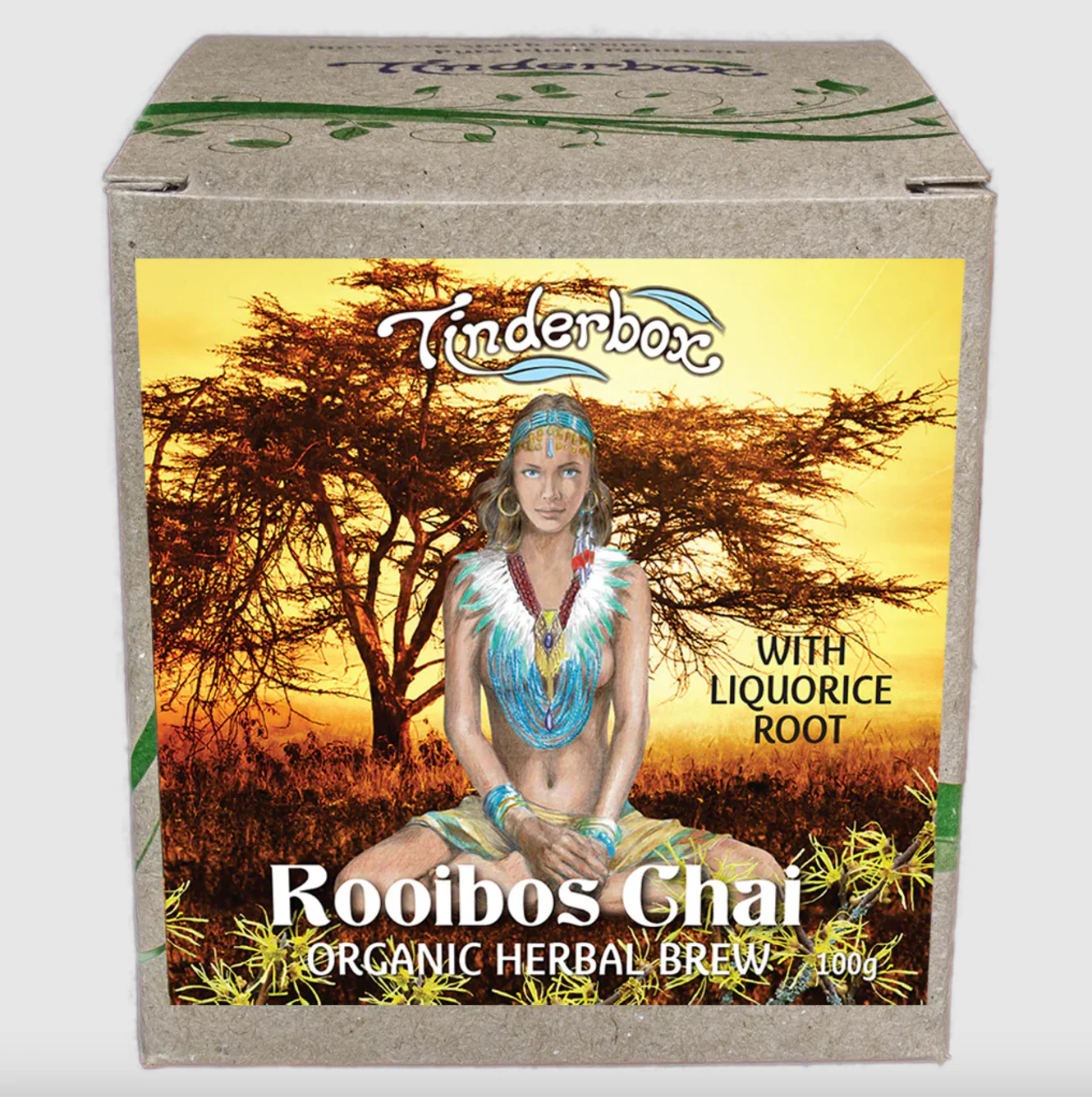 Tinderbox Rooibos Chai Herbal Brew 100g, Enhances Relaxation & Rejuvenation - Image 2