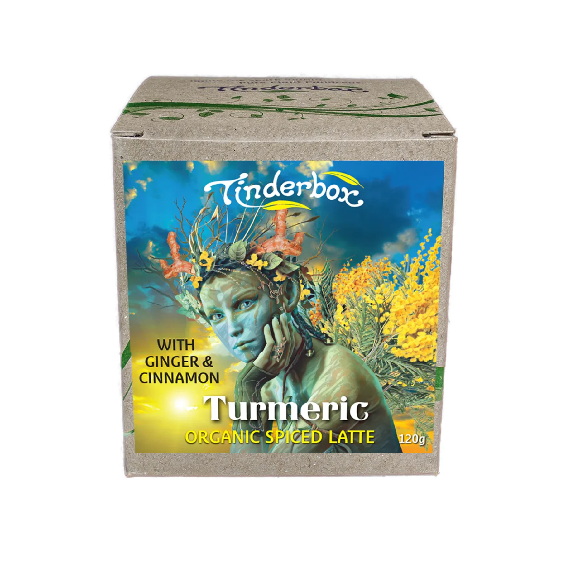 Tinderbox Turmeric Organic Spiced Latte 120g, Calms Discomfort & Swelling - Image 2