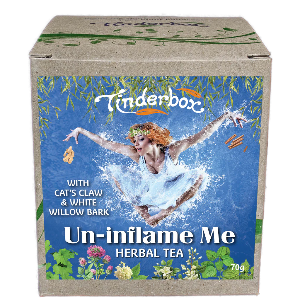 Tinderbox Un-inflame Me Herbal Tea 70g, With Cat's Claw & White Willow Bark - Image 2