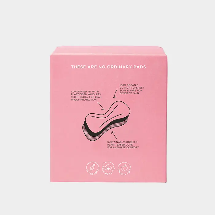 Tom Organic Maternity Pads 8pk, Super Soft & Gentle On The Skin - Image 2