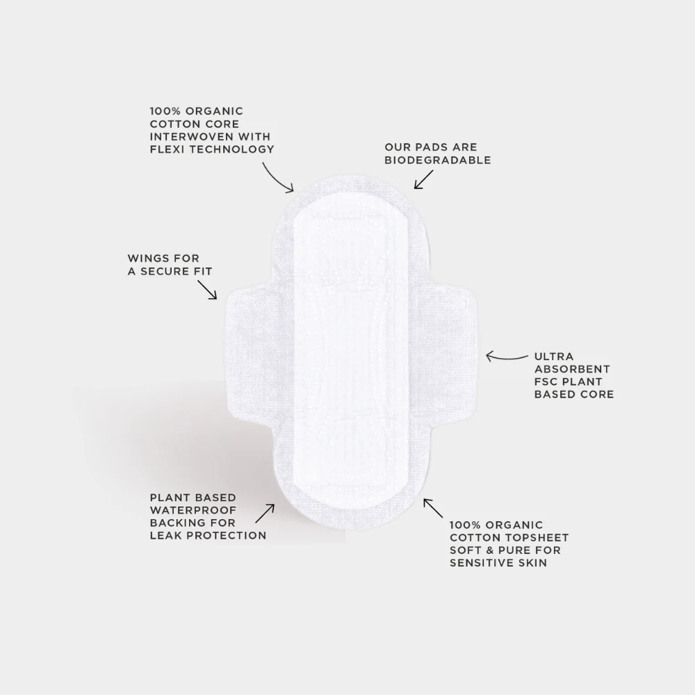 Tom Organic Pads 10pk, Regular With Organic Cotton - Image 5