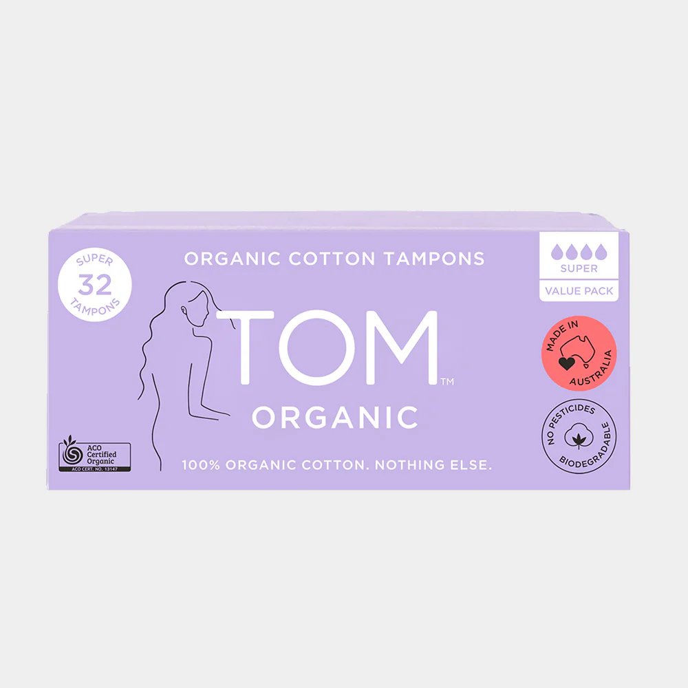 Tom Organic Tampons 16pk Or 32pk, Super - Image 3