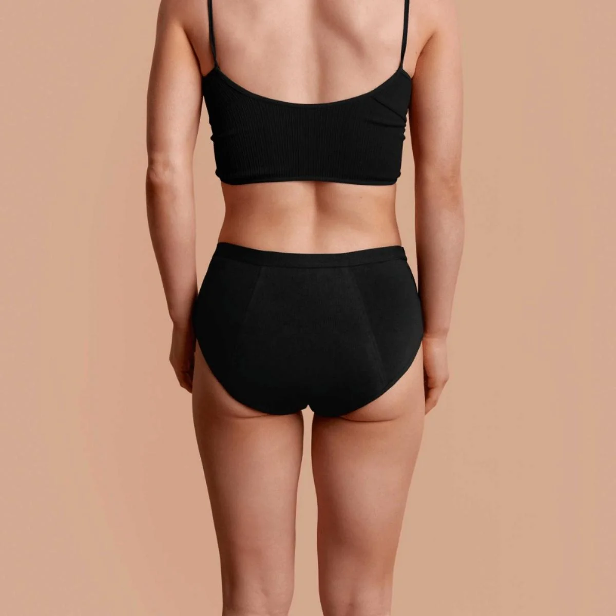 Tom Organic The Period Brief Mid Rise S, M, L Or XL, Black - Image 3