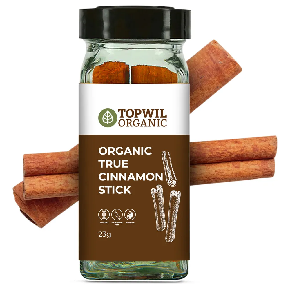 Topwil Organic True Ceylon Cinnamon Stick 23g, Quality That Matters
