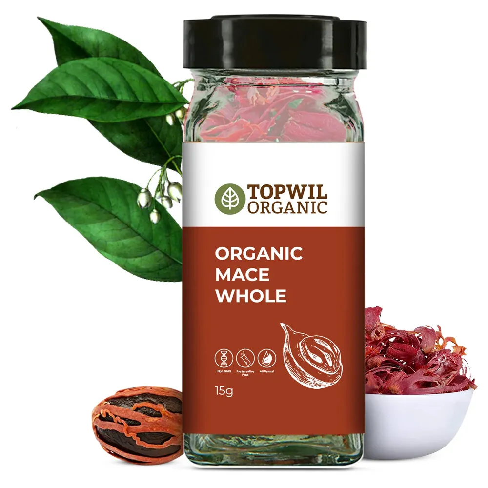 Topwil Organic Whole Mace 15g, Similar To Nutmeg