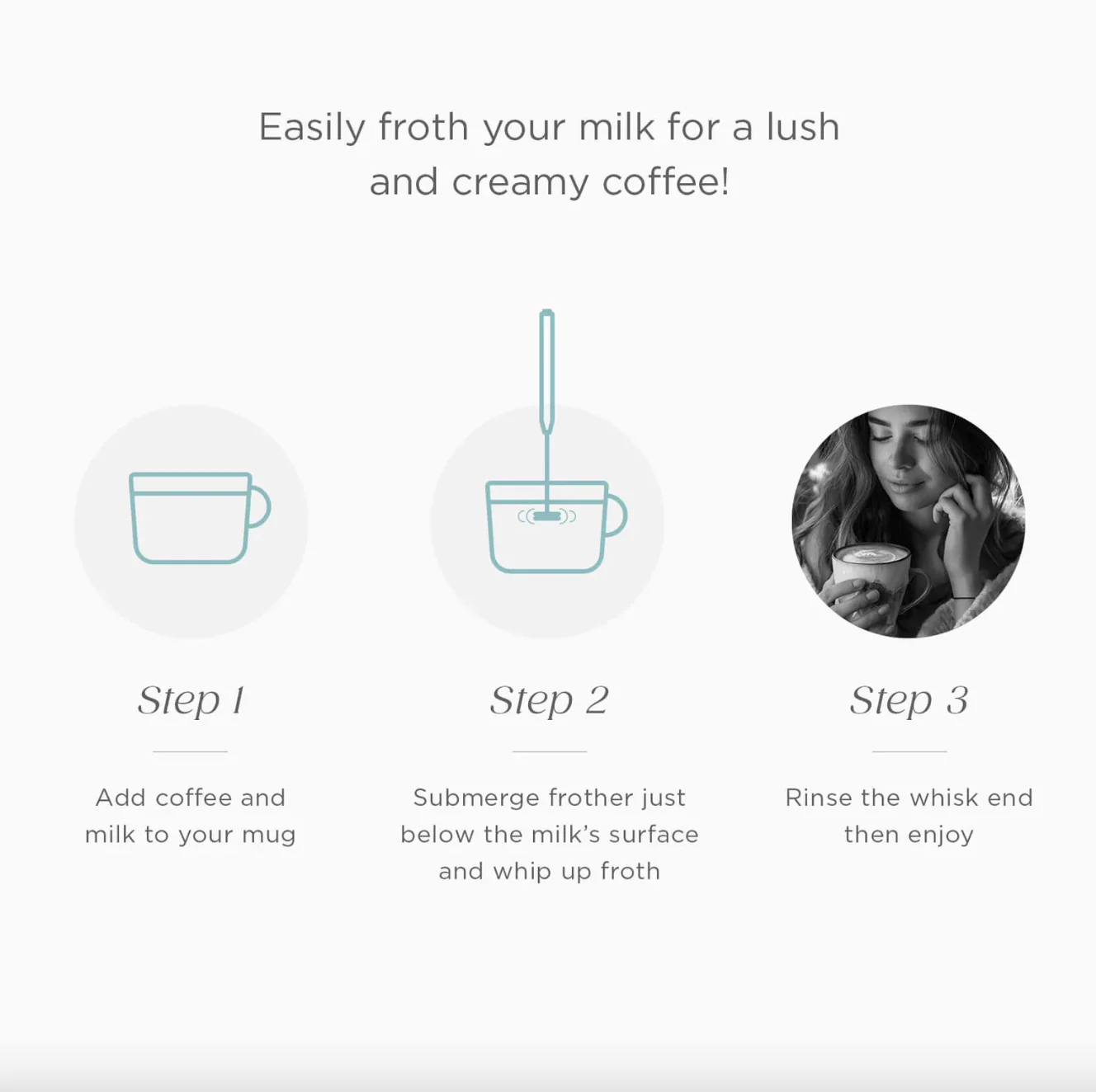 Tropeaka Handheld Mixer & Milk Frother, Crafted With Stainless Steel - Image 4