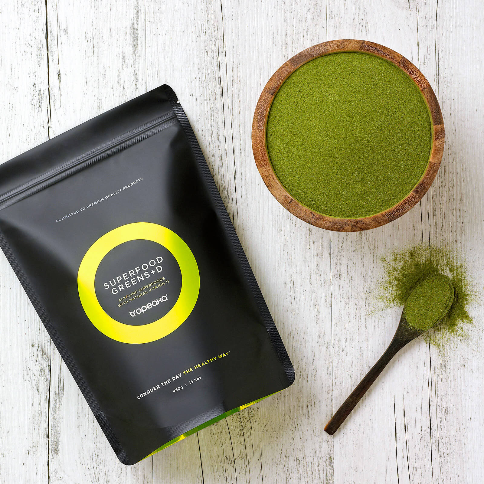 Tropeaka Superfood Powder 200g, Superfood Greens + D