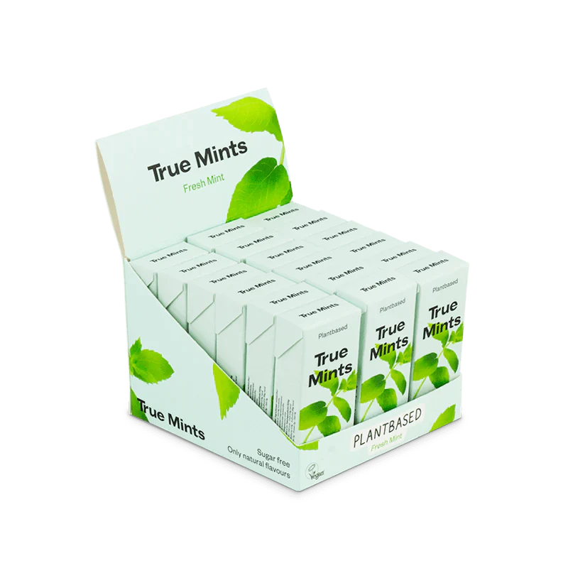 True Mints Sugar Free Mints A Single Pack (13g) Or A Box Of 18, Fresh Mint Flavour - Image 2