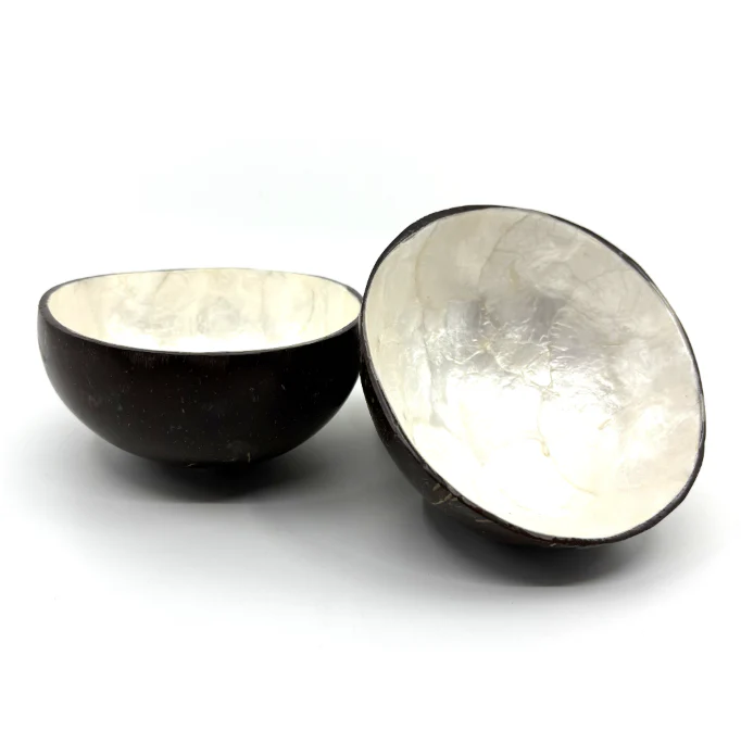 Tulsi Coconut Bowl 12cm, With Natural Shell Lining
