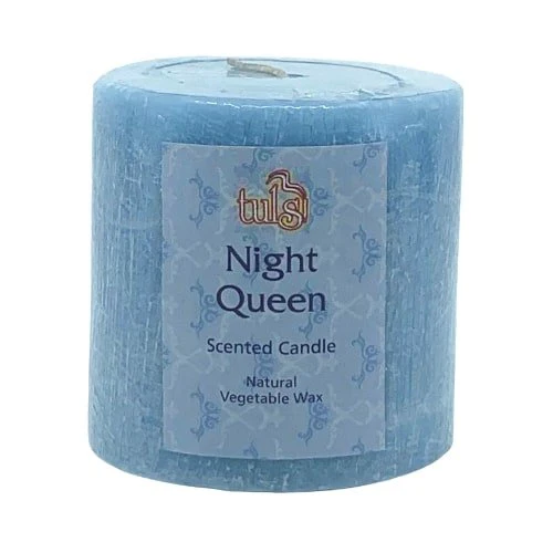 Tulsi Natural Vegetable Wax Candle With A Brushed Effect 75mm, Please Choose Your Fragrance - Image 4