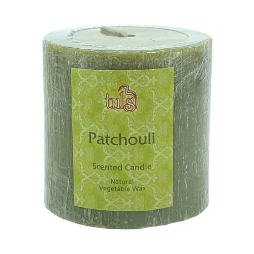 Tulsi Natural Vegetable Wax Candle With A Brushed Effect 75mm, Please Choose Your Fragrance - Image 5