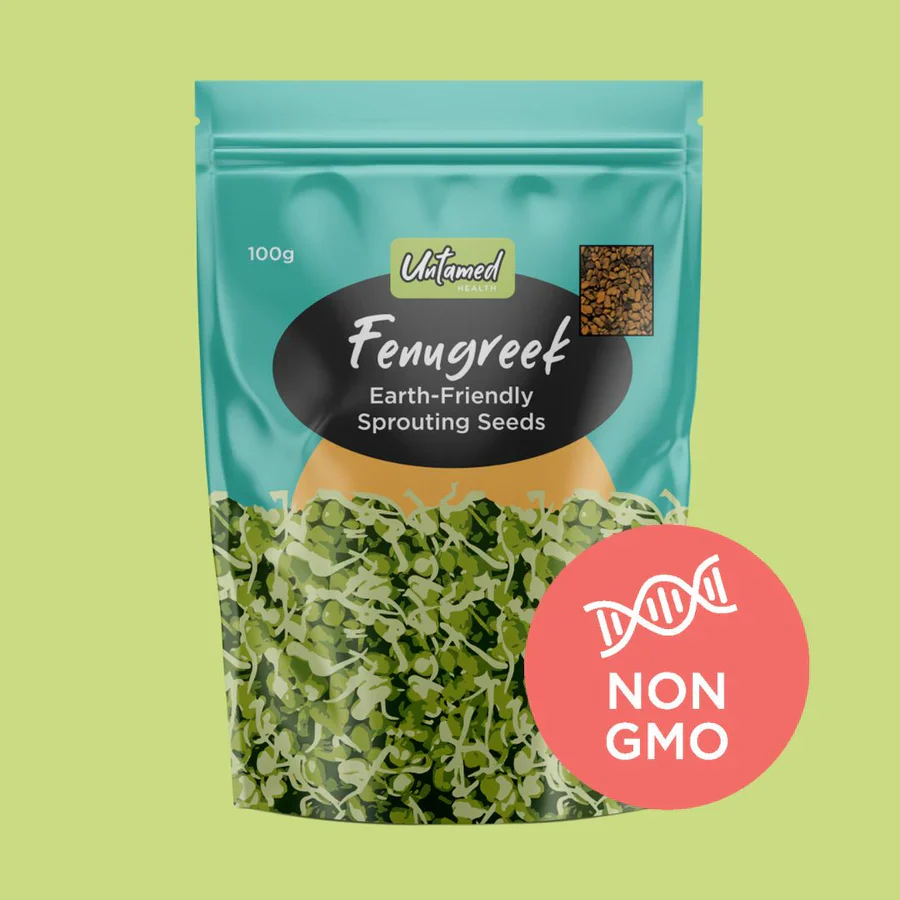 Untamed Health Earth-Friendly Sprouting Seeds 100g, Fenugreek Seeds