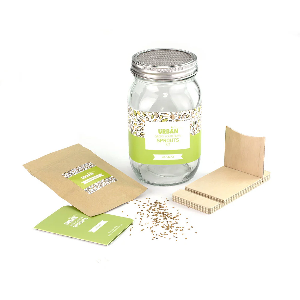 Urban Greens Sprout Jar Kit, Alfalfa - Image 4